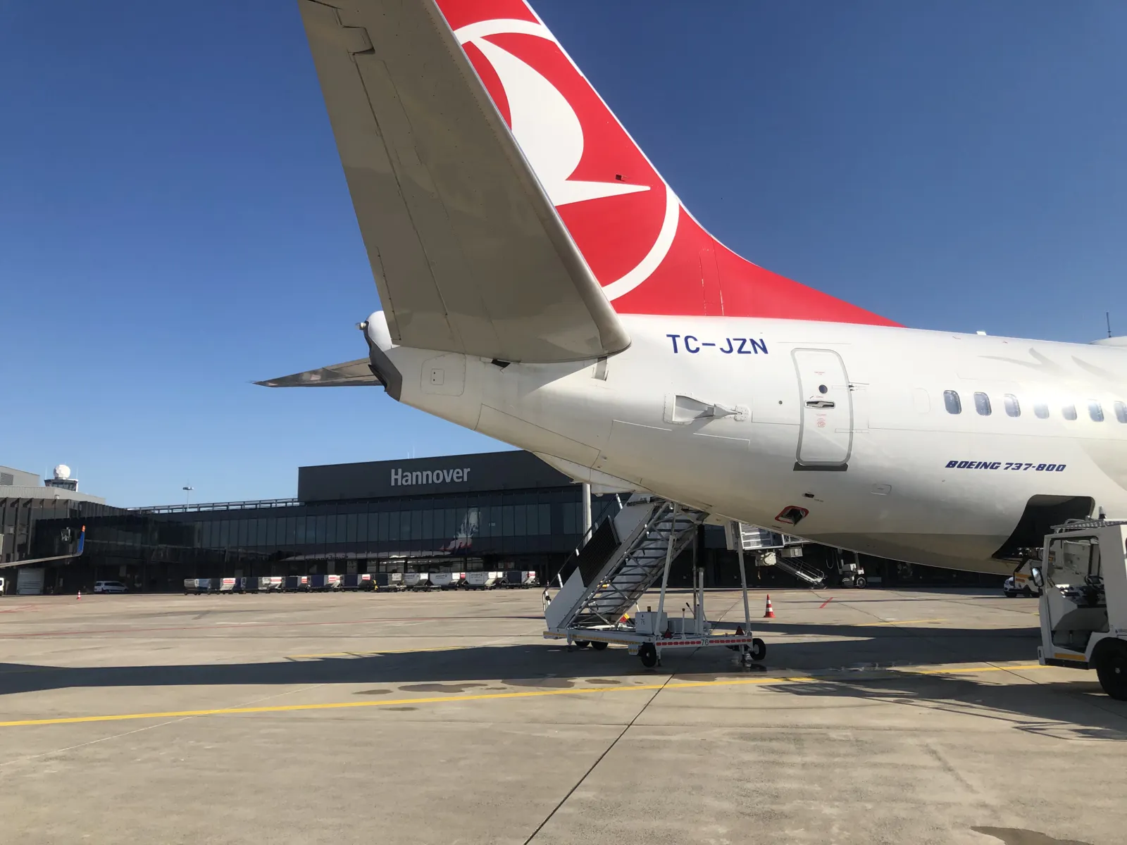 Flugzeug am Flughafen Hannover