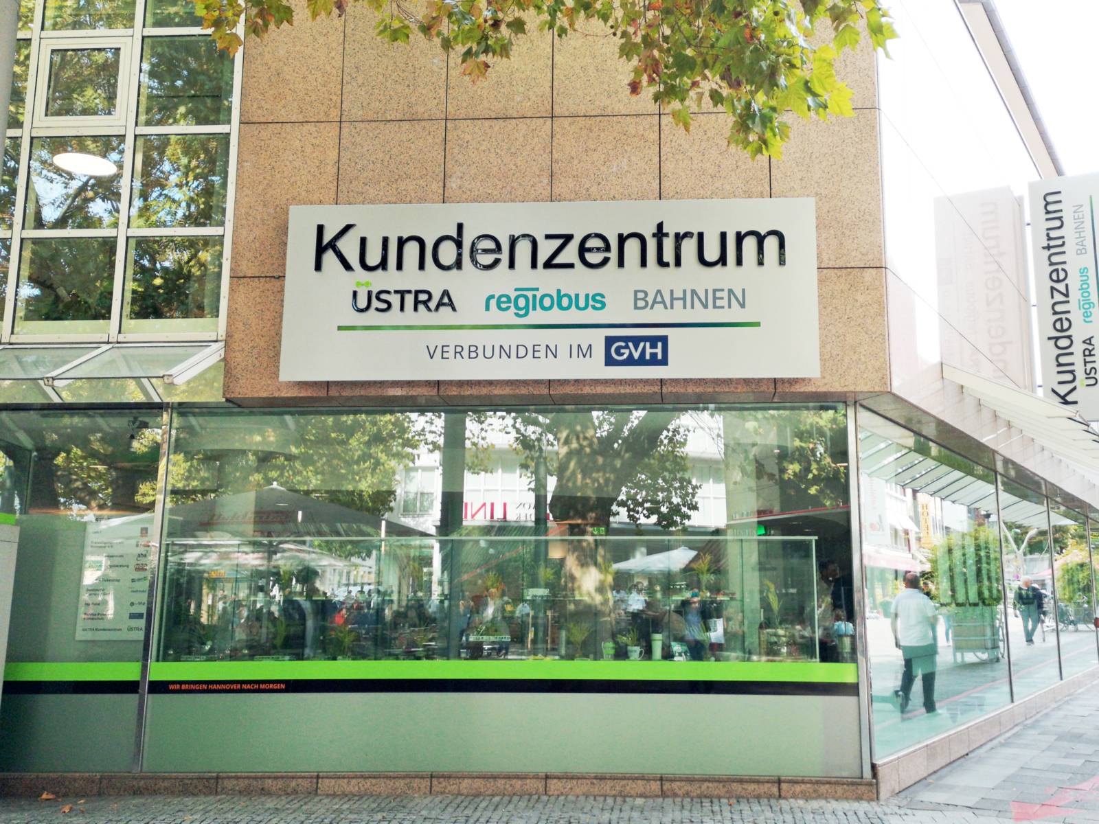 Das GVH Kundenzentrum in der Innenstadt von Hannover
