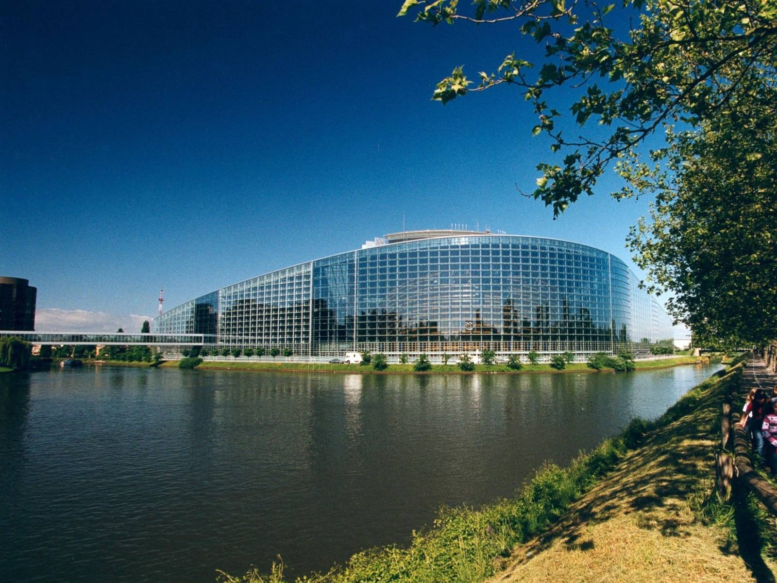 Das Gebäude des Europaparlaments in Straßburg 