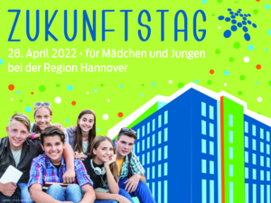 Kollage Zukunftstag 2022 bei der Region Hannover