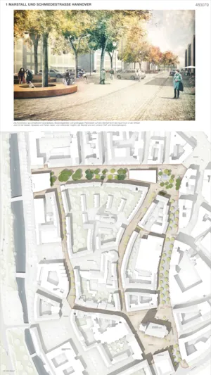 Siegerentwurf: Bebauung Marstall und Schmiedestra&szlig;e