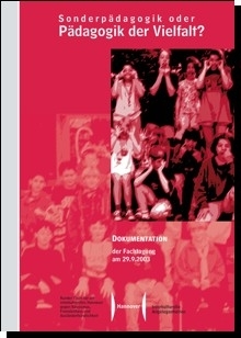 Titelseite der Tagungsdokumentation "Sonderpädagogik oder Pädagogik der Vielfalt?" von 2003
