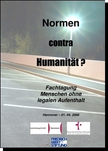 Titelblatt der Tagungsdokumentation "Normen contra Humanität?"