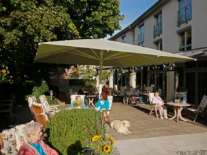 Die Terrasse des Herta-Meyer-Hauses