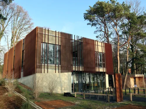Blick auf das Naturpark-Haus in Mardorf.