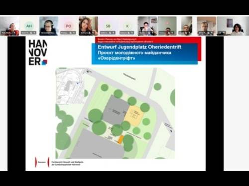 Entwurf für den Jugendplatz Oheriedentrift, Landeshauptstadt Hannover, Fachbereich Umwelt und Stadtgrün