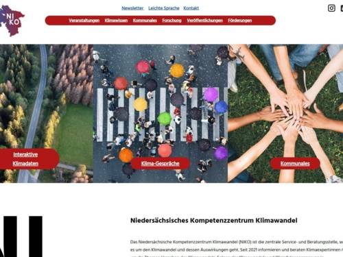 Oberfläche einer Internetseite.