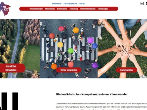 Oberfläche einer Internetseite.