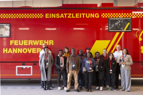 Delegation aus Blantyre bei der Feuerwehr Hannover