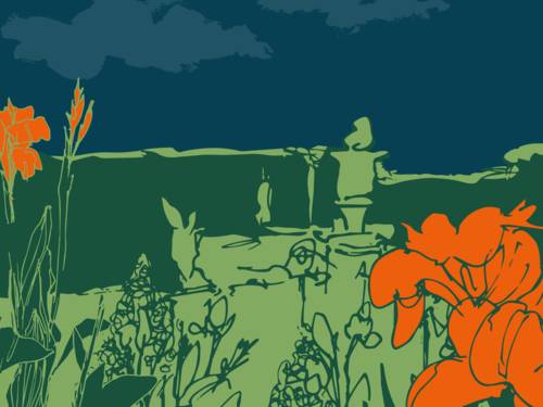 Stilisierter Gro&szlig;er Garten