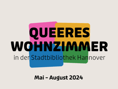 Logo des Queeren Wohnzimmer der Stadtbibliothek Hannover