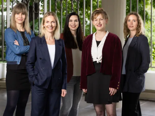 Stabsstelle Kulturmanagement: v.l.n.r.: Stine Nehrmann, Melanie Botzki, Hedwig Day, Janine Ahmann, Hannah Jacob