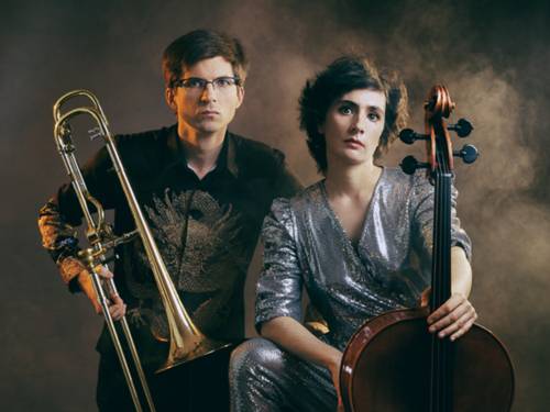 Anna Lang und Alois Eberl mit Posaune und Cello