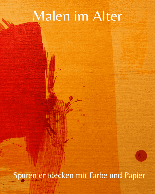 Das Bild zeigt eine Leinwand mit abstraktem Motiv