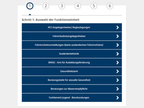 Screenshot einer Internetseite