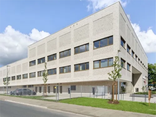 Abbildung des Stadtarchiv im Sammlungszentrum Hannover (3d-Rendering des Gebäudeentwurfs)