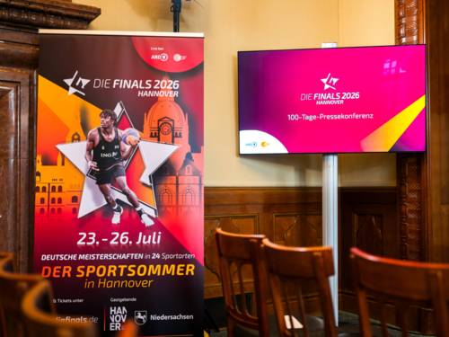 Pressetermin im Neuen Rathaus: 100 Tage vor Beginn des Multisport-Events