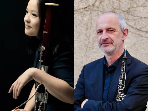 Collage: Porträt einer Frau und eines Mannes nebeneinander