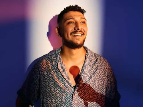 Der Kabarettist Abdul Kader Chahin