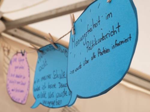 Beteiligungsaktionen auf dem Opernplatz