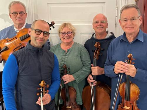 Musiker mit Streichinstrumenten