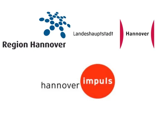 Drei Logos nebeinander