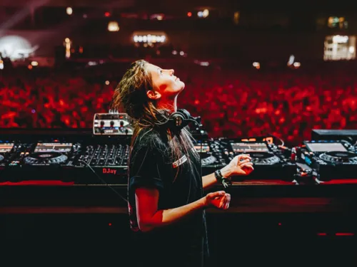 Charlotte de Witte, Techno-Ikone aus Belgien, auf dem Fairground Festival in Hannover