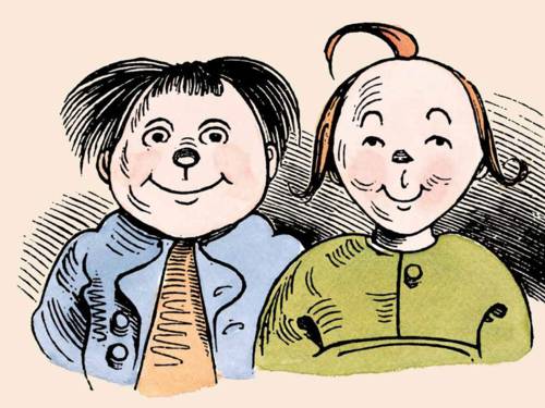 Die Kinderfiguren Max und Moritz von Wilhelm Busch