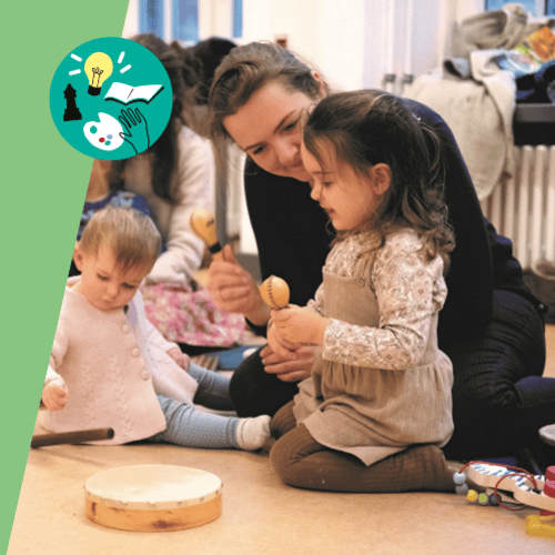 Babys in der Bibliothek in Kooperation mit der Musikschule der LHH