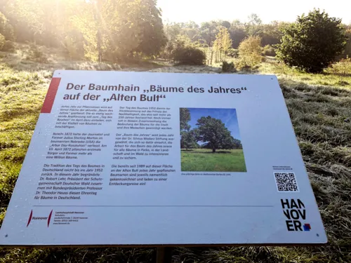 Ein Informationsschild.