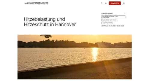 Oberfläche einer Internetseite.