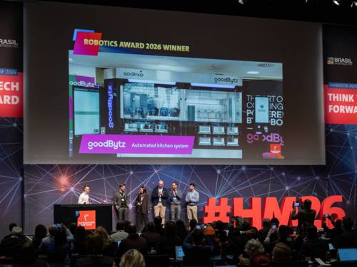 Preisverleihung auf einer Bühne