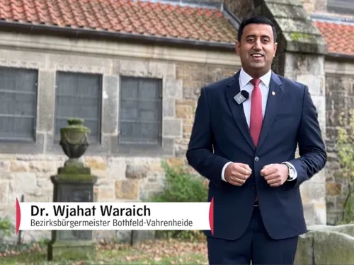 Bezirksbürgermeister Dr. Waraich stellt den Stadtbezirk Bothfeld-Vahrenheide vor.