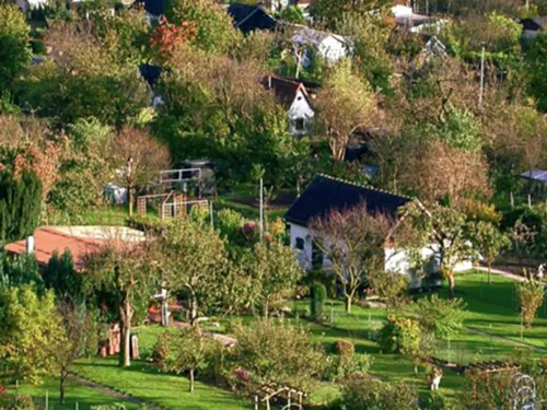 Kleingärten von oben.