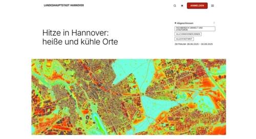 Oberfläche einer Internetseite.