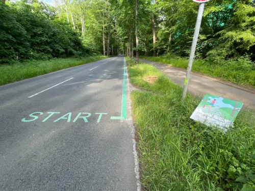 Intervall-Laufstrecke Waldchaussee.