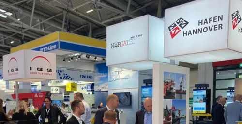 Messestand auf der Transport logistic in München 2023