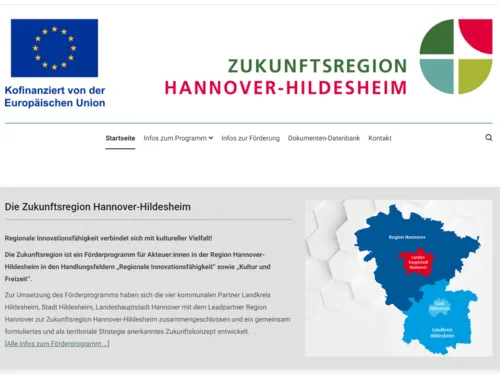 Screenshot einer Website