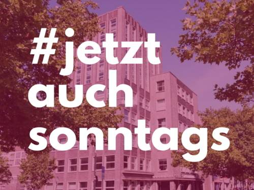 Slogan #jetztauchsonntags