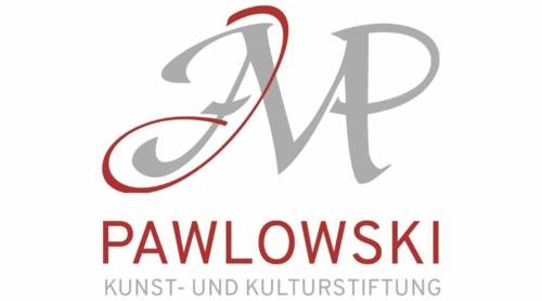 Logo mit den Buchstaben J M P und der Schrift Pawlowski Kunst- und Kulturstiftung