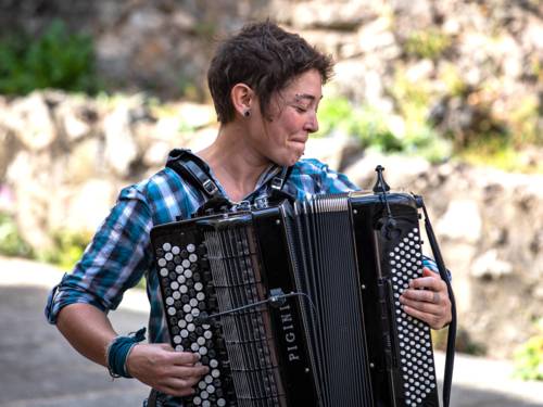 Collage aus den Einzelbildern mehrerer Musiker*innen