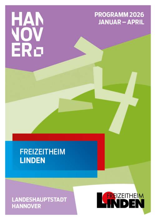 Programmheft Cover Januar bis April Freizeitheim Linden