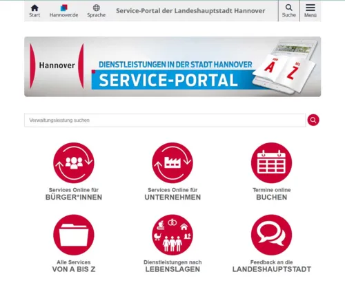 Oberfl&auml;che einer Internetseite.