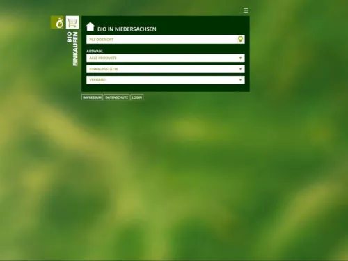 Oberfläche einer Internetseite.