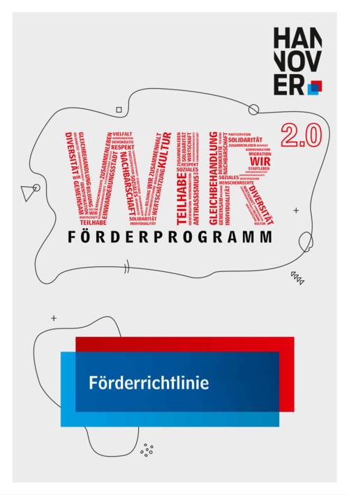 Deckblatt mit dem Text "WIR2.0 Förderprogramm - Förderrichtlinie"