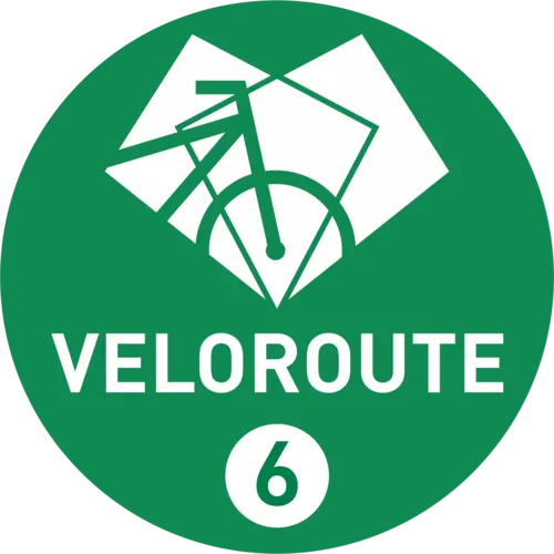 Pictogramm der Veloroute 6.