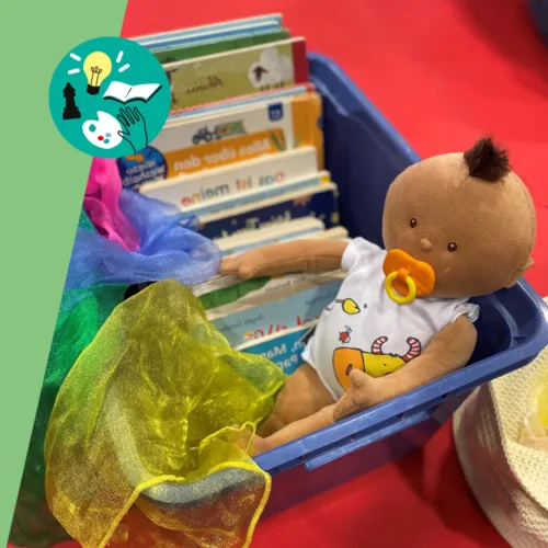 Babys in der Bibliothek