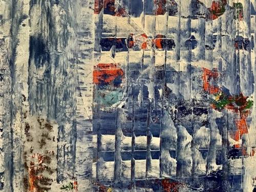 Zu sehen ist eine abstrakte Malerei von Andrea Zander.