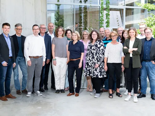 Gruppenbild mit Dezernentin Ritschel der Partnerschaft für Klimaschutz