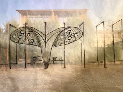Freilichtgalerie am Kronsberg: Projekt "Wie ein Schmetterling im Sommerwind"